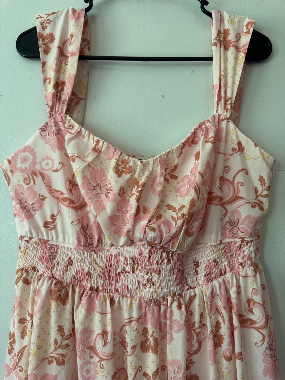 Grace Karin Pink Floral Maxi Dress